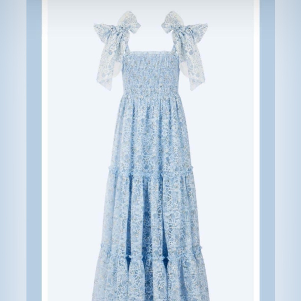JessaKae Light Blue Lace Maxi Dress